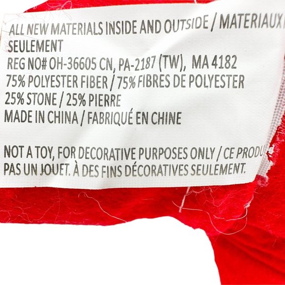 Holiday Gnome14 inch Red White Snowflake Cap EUC - Picture 7 of 8